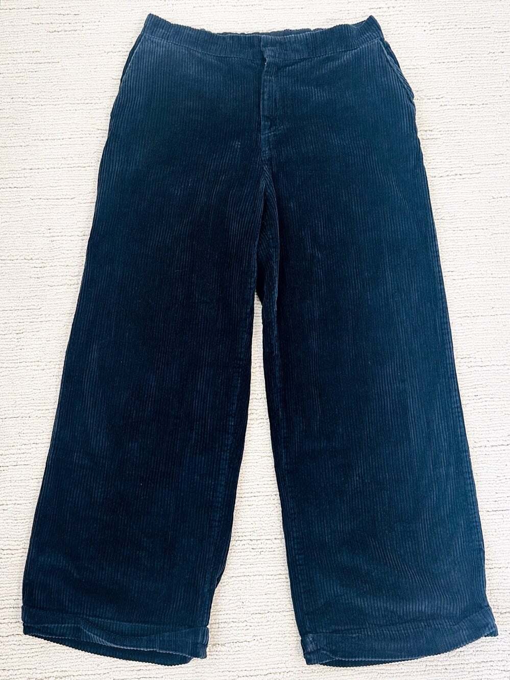 CP SHADES Polly Size L Blue Wide Leg Corduroy Pants Lagenlook Heritage Granola